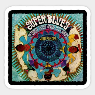 Muddy Waters Through Time Blues Evolution Sticker